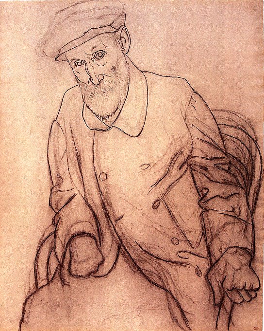 Picasso Portrait of Pierre Auguste Renoir 1919
